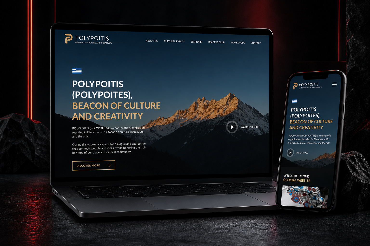 Polypoitis website design project by 123 Website